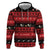 New Zealand Darts Christmas Zip Hoodie Merry Xmas Aotearoa Maori Red - Polynesian Pride