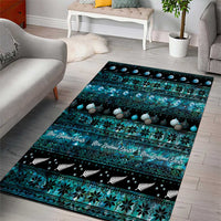 New Zealand Darts Christmas Area Rug Merry Xmas Aotearoa Maori Paua Shell - Polynesian Pride