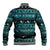 New Zealand Darts Christmas Baseball Jacket Merry Xmas Aotearoa Maori Paua Shell - Polynesian Pride