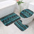 New Zealand Darts Christmas Bathroom Set Merry Xmas Aotearoa Maori Paua Shell - Polynesian Pride