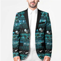 New Zealand Darts Christmas Blazer Merry Xmas Aotearoa Maori Paua Shell - Polynesian Pride