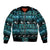 New Zealand Darts Christmas Bomber Jacket Merry Xmas Aotearoa Maori Paua Shell - Polynesian Pride