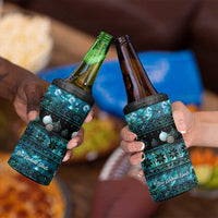 New Zealand Darts Christmas 4 in 1 Can Cooler Tumbler Merry Xmas Aotearoa Maori Paua Shell - Polynesian Pride