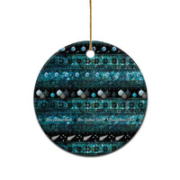 New Zealand Darts Christmas Ceramic Ornament Merry Xmas Aotearoa Maori Paua Shell - Polynesian Pride