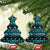 New Zealand Darts Christmas Ceramic Ornament Merry Xmas Aotearoa Maori Paua Shell - Polynesian Pride