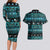 New Zealand Darts Christmas Couples Matching Long Sleeve Bodycon Dress and Hawaiian Shirt Merry Xmas Aotearoa Maori Paua Shell - Polynesian Pride