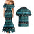 New Zealand Darts Christmas Couples Matching Mermaid Dress and Hawaiian Shirt Merry Xmas Aotearoa Maori Paua Shell - Polynesian Pride