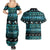 New Zealand Darts Christmas Couples Matching Summer Maxi Dress and Hawaiian Shirt Merry Xmas Aotearoa Maori Paua Shell - Polynesian Pride