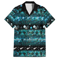 New Zealand Darts Christmas Family Matching Puletasi and Hawaiian Shirt Merry Xmas Aotearoa Maori Paua Shell - Polynesian Pride