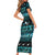 New Zealand Darts Christmas Family Matching Short Sleeve Bodycon Dress and Hawaiian Shirt Merry Xmas Aotearoa Maori Paua Shell - Polynesian Pride