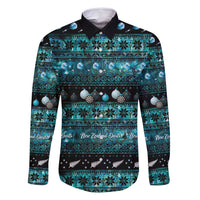 New Zealand Darts Christmas Family Matching Summer Maxi Dress and Hawaiian Shirt Merry Xmas Aotearoa Maori Paua Shell - Polynesian Pride