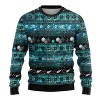 New Zealand Darts Christmas Ugly Christmas Sweater Merry Xmas Aotearoa Maori Paua Shell - Polynesian Pride