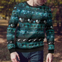 New Zealand Darts Christmas Ugly Christmas Sweater Merry Xmas Aotearoa Maori Paua Shell - Polynesian Pride