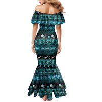 New Zealand Darts Christmas Mermaid Dress Merry Xmas Aotearoa Maori Paua Shell - Polynesian Pride