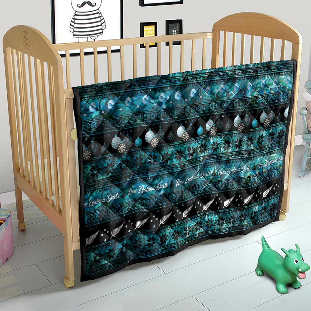 New Zealand Darts Christmas Quilt Merry Xmas Aotearoa Maori Paua Shell - Polynesian Pride