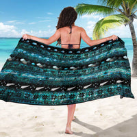 New Zealand Darts Christmas Sarong Merry Xmas Aotearoa Maori Paua Shell - Polynesian Pride