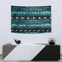 New Zealand Darts Christmas Tapestry Merry Xmas Aotearoa Maori Paua Shell - Polynesian Pride