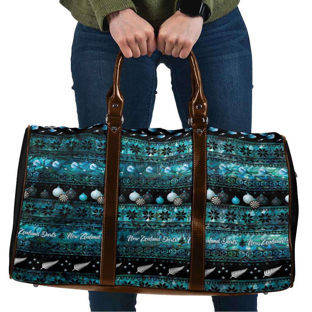 New Zealand Darts Christmas Travel Bag Merry Xmas Aotearoa Maori Paua Shell - Polynesian Pride