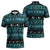 New Zealand Darts Christmas Zipper Polo Shirt Merry Xmas Aotearoa Maori Paua Shell - Polynesian Pride