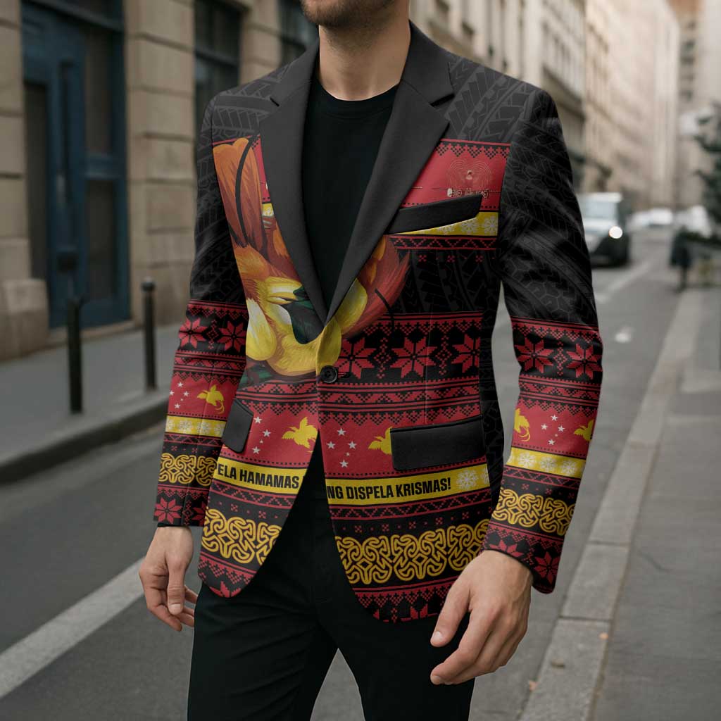 Papua New Guinea Christmas Blazer Bikpela hamamas blong dispela Krismas - Polynesian Pride