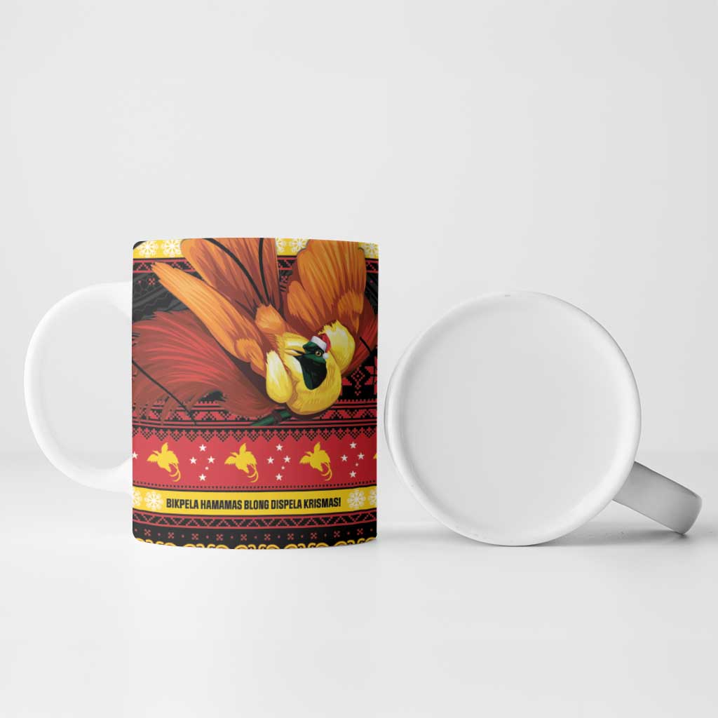 Papua New Guinea Christmas Ceramic Mug Bikpela hamamas blong dispela Krismas LT14 - Polynesian Pride