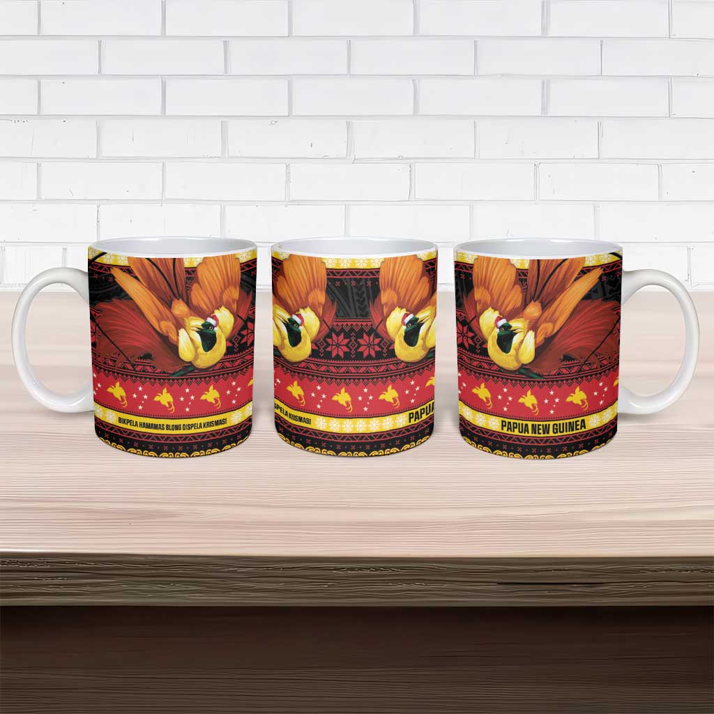 Papua New Guinea Christmas Ceramic Mug Bikpela hamamas blong dispela Krismas LT14 - Polynesian Pride