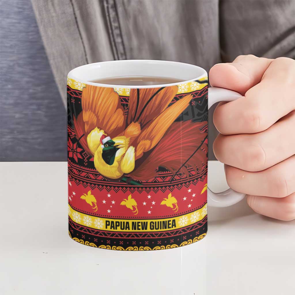 Papua New Guinea Christmas Ceramic Mug Bikpela hamamas blong dispela Krismas LT14 - Polynesian Pride
