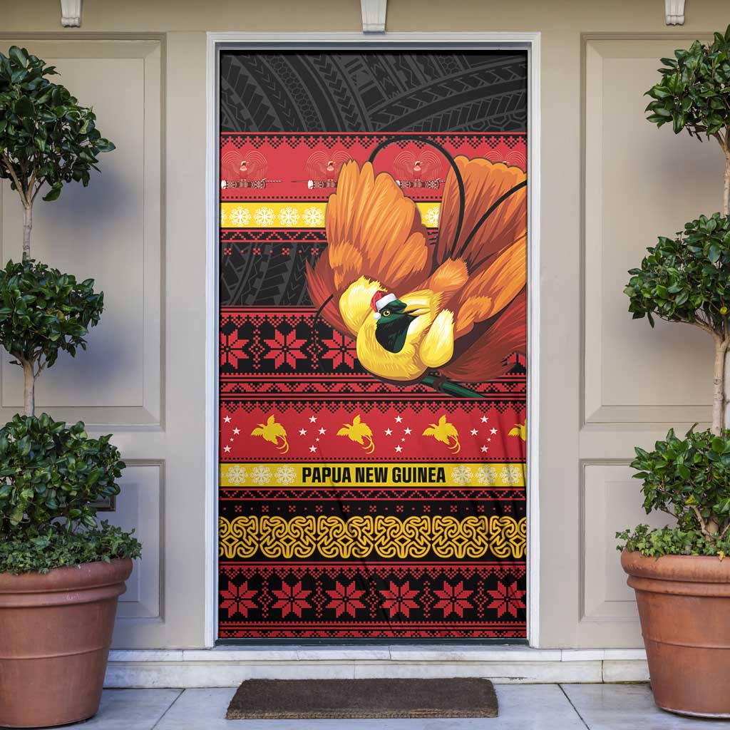 Papua New Guinea Christmas Door Cover Bikpela hamamas blong dispela Krismas - Polynesian Pride