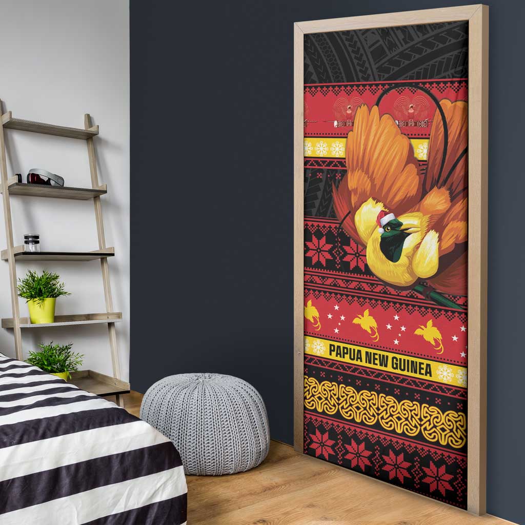 Papua New Guinea Christmas Door Cover Bikpela hamamas blong dispela Krismas - Polynesian Pride