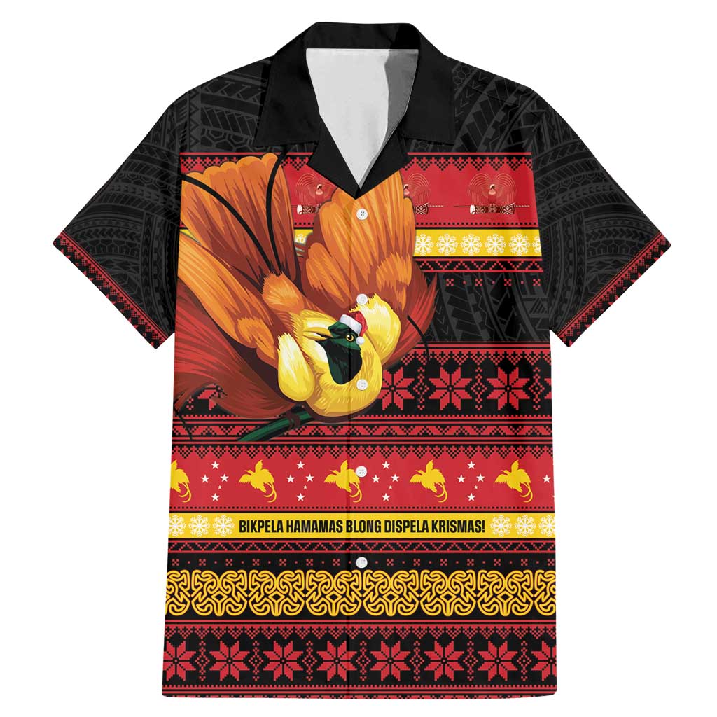 Papua New Guinea Christmas Family Matching Mermaid Dress and Hawaiian Shirt Bikpela hamamas blong dispela Krismas - Polynesian Pride