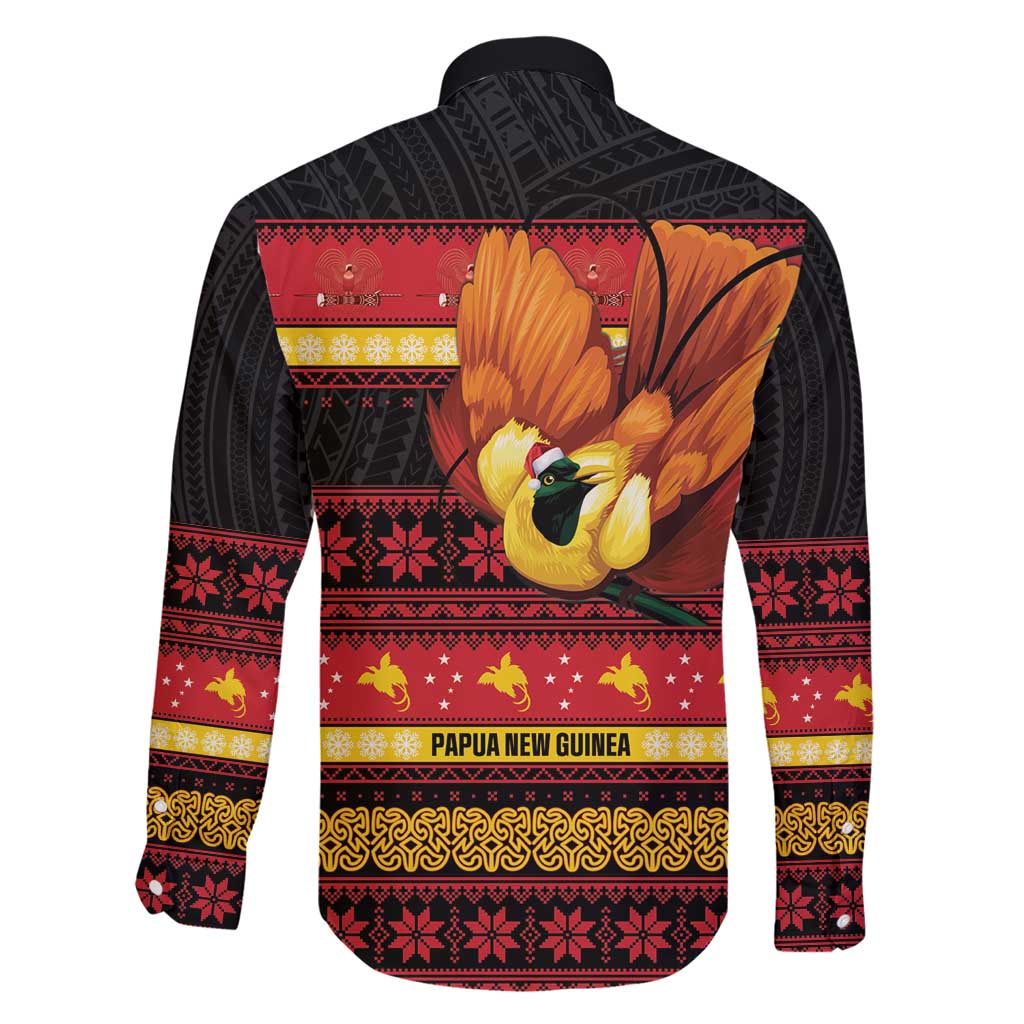 Papua New Guinea Christmas Family Matching Short Sleeve Bodycon Dress and Hawaiian Shirt Bikpela hamamas blong dispela Krismas - Polynesian Pride