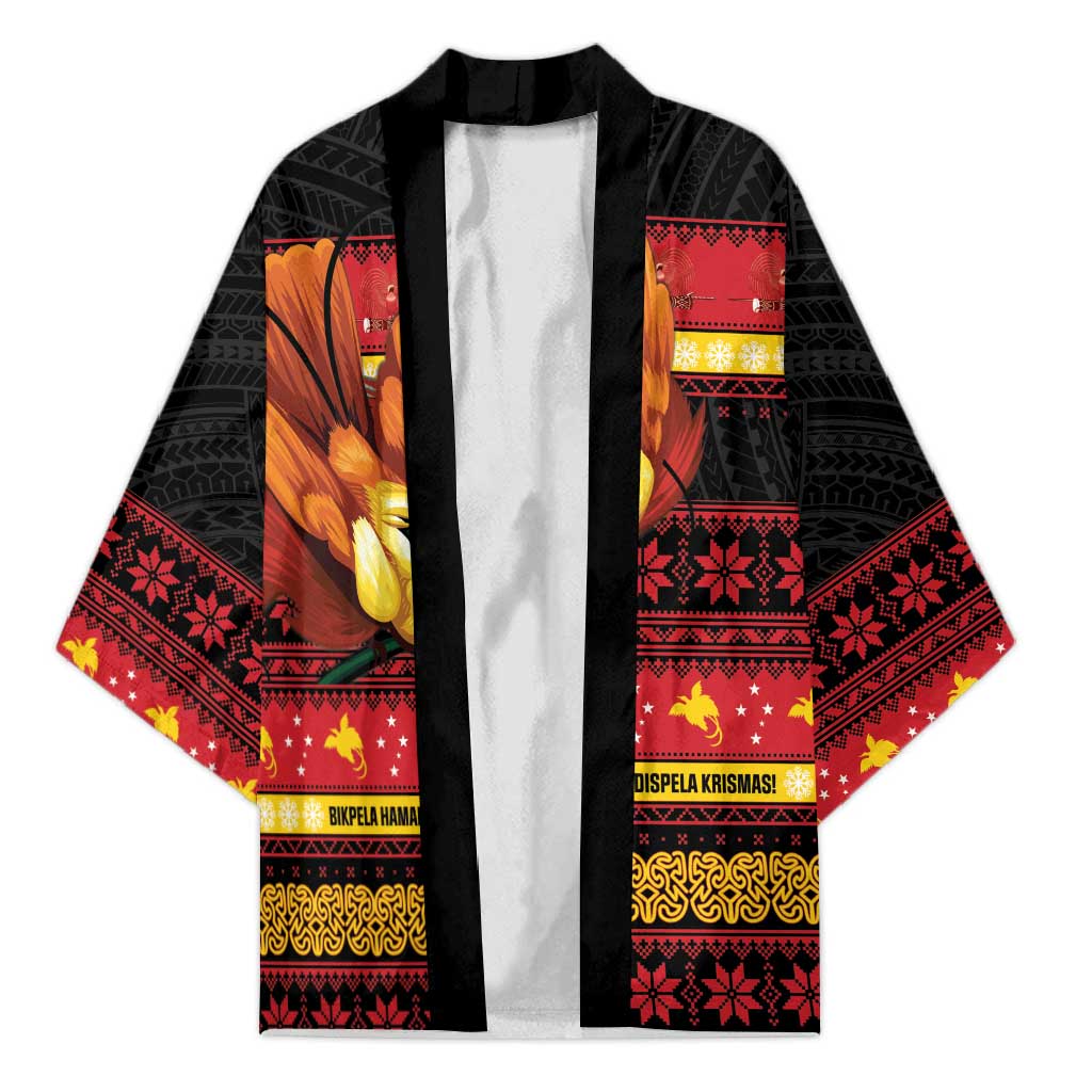 Papua New Guinea Christmas Kimono Bikpela hamamas blong dispela Krismas - Polynesian Pride