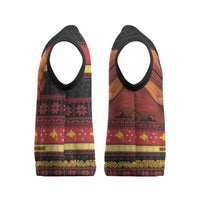 Papua New Guinea Christmas Knitted V-Neck Vest Bikpela hamamas blong dispela Krismas - Polynesian Pride