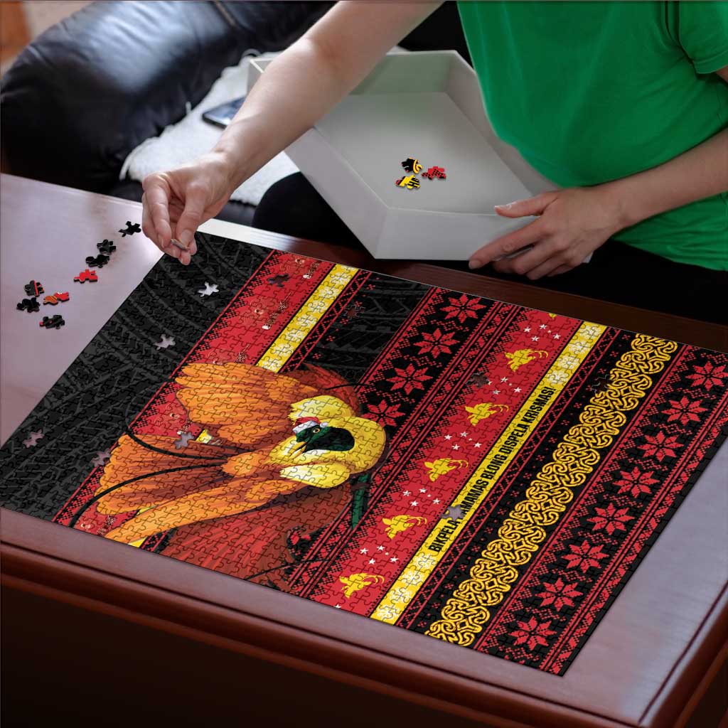 Papua New Guinea Christmas Puzzle Bikpela hamamas blong dispela Krismas - Polynesian Pride