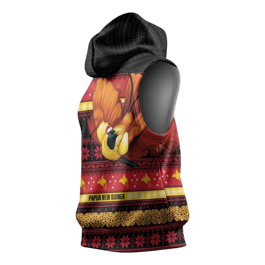 Papua New Guinea Christmas Sleeveless Hoodie Bikpela hamamas blong dispela Krismas - Polynesian Pride
