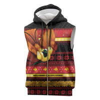 Papua New Guinea Christmas Sleeveless Zip Hoodie Bikpela hamamas blong dispela Krismas - Polynesian Pride