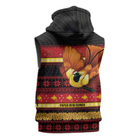 Papua New Guinea Christmas Sleeveless Zip Hoodie Bikpela hamamas blong dispela Krismas - Polynesian Pride