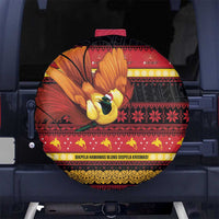 Papua New Guinea Christmas Spare Tire Cover Bikpela hamamas blong dispela Krismas - Polynesian Pride