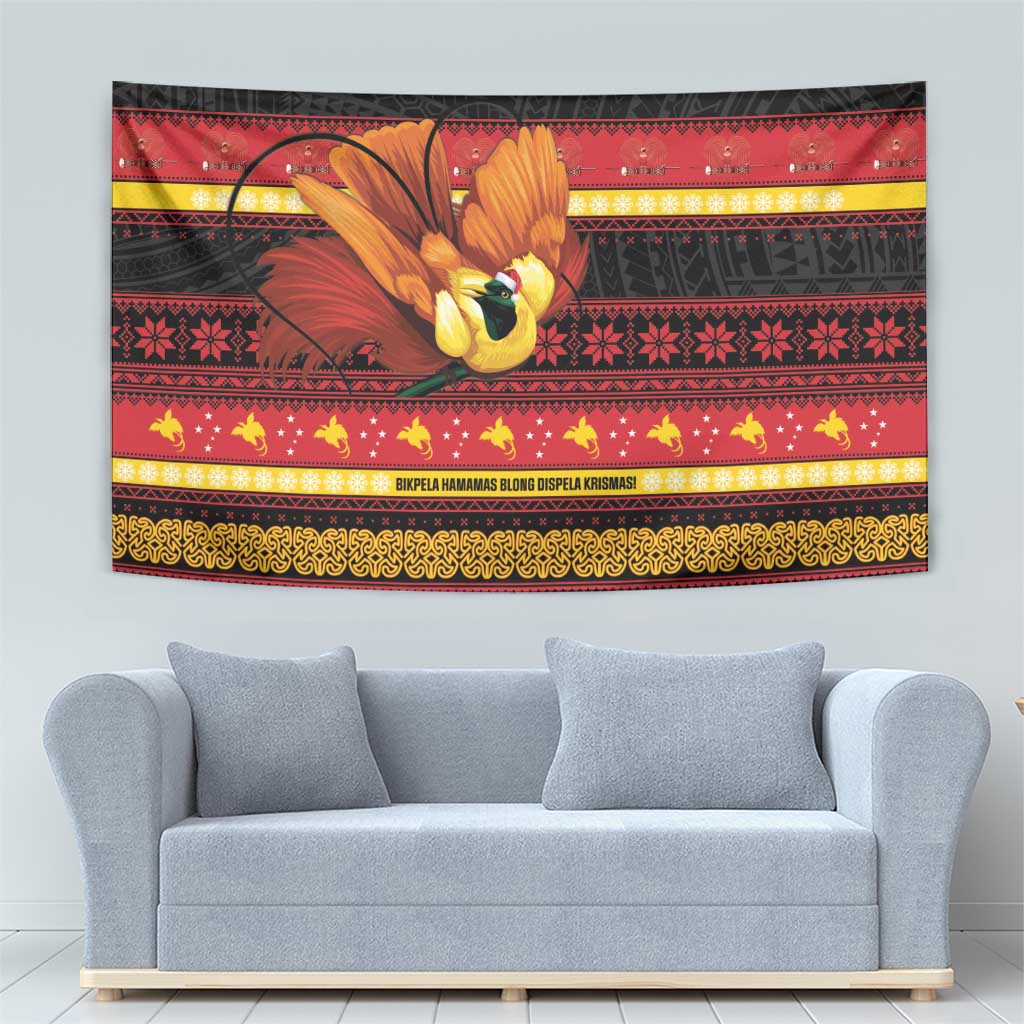 Papua New Guinea Christmas Tapestry Bikpela hamamas blong dispela Krismas - Polynesian Pride