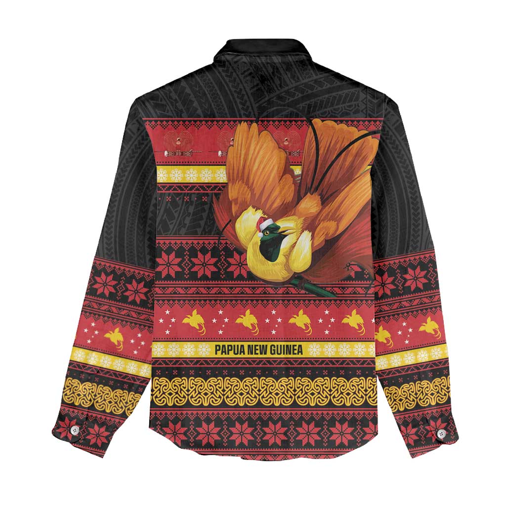 Papua New Guinea Christmas Women Casual Shirt Bikpela hamamas blong dispela Krismas - Polynesian Pride