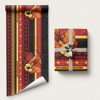 Papua New Guinea Christmas Wrapping Paper Bikpela hamamas blong dispela Krismas - Polynesian Pride