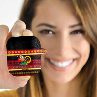 Vanuatu Christmas AirPods Case Joyeux Noel Surfing Santa With Boar Tusk LT14 - Polynesian Pride
