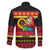 Vanuatu Christmas Family Matching Tank Maxi Dress and Hawaiian Shirt Joyeux Noel Surfing Santa With Boar Tusk - Polynesian Pride