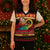 Vanuatu Christmas Knitted V-Neck Vest Joyeux Noel Surfing Santa With Boar Tusk - Polynesian Pride