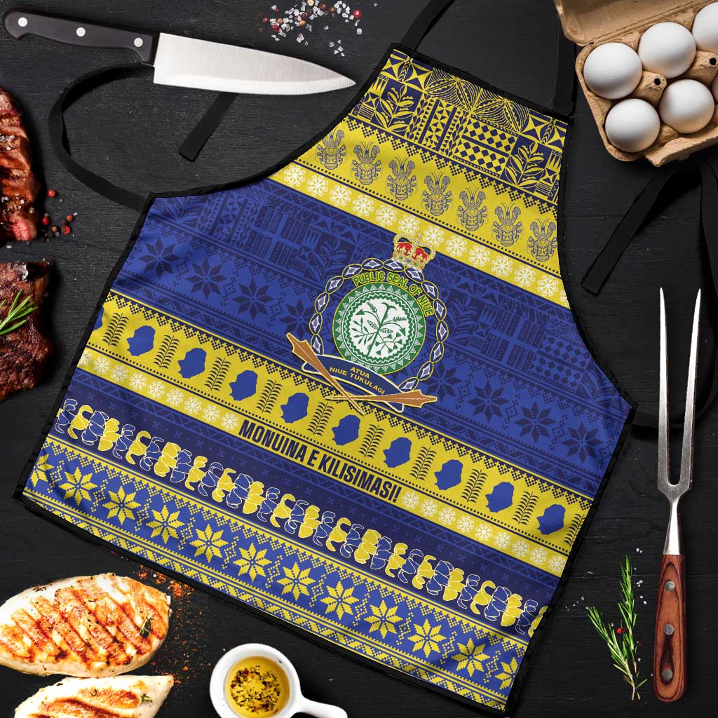 Niue Christmas Apron Monuina e Kilisimasi Hiapo Motifs - Polynesian Pride