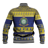 Niue Christmas Baseball Jacket Monuina e Kilisimasi Hiapo Motifs LT14 - Polynesian Pride