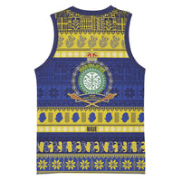 Niue Christmas Basketball Jersey Monuina e Kilisimasi Hiapo Motifs - Polynesian Pride