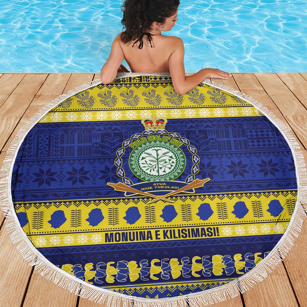 Niue Christmas Beach Blanket Monuina e Kilisimasi Hiapo Motifs LT14 - Polynesian Pride