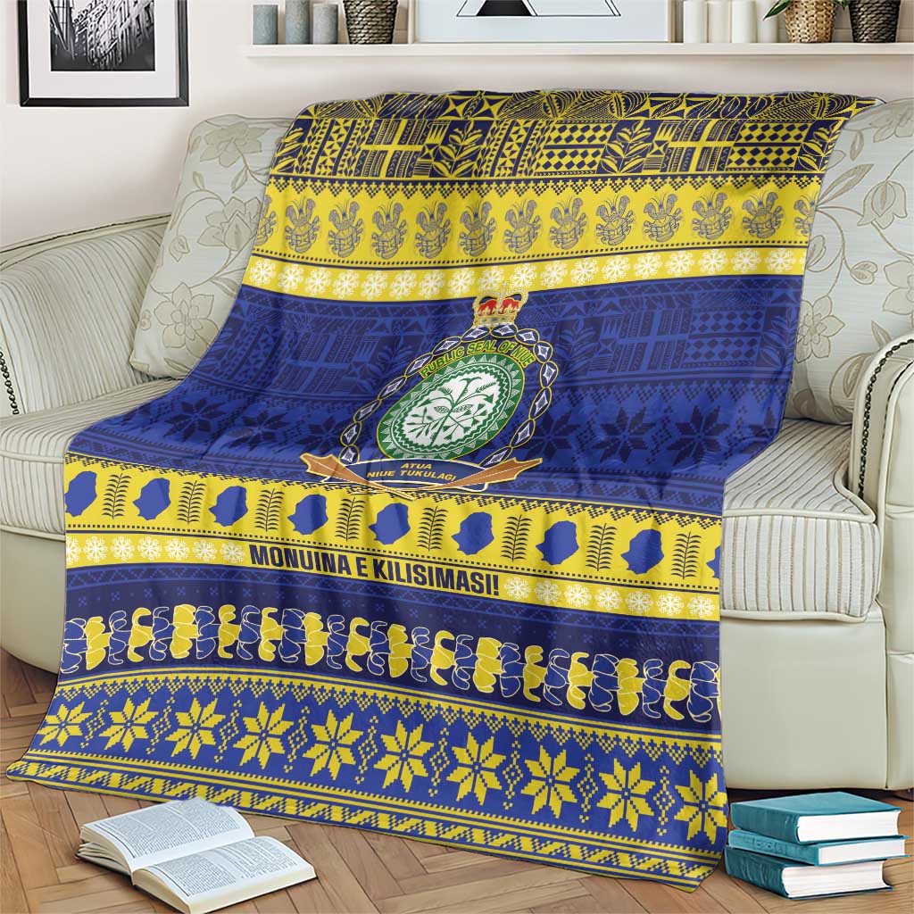 Niue Christmas Blanket Monuina e Kilisimasi Hiapo Motifs - Polynesian Pride