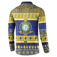 Niue Christmas Button Sweatshirt Monuina e Kilisimasi Hiapo Motifs LT14 - Polynesian Pride
